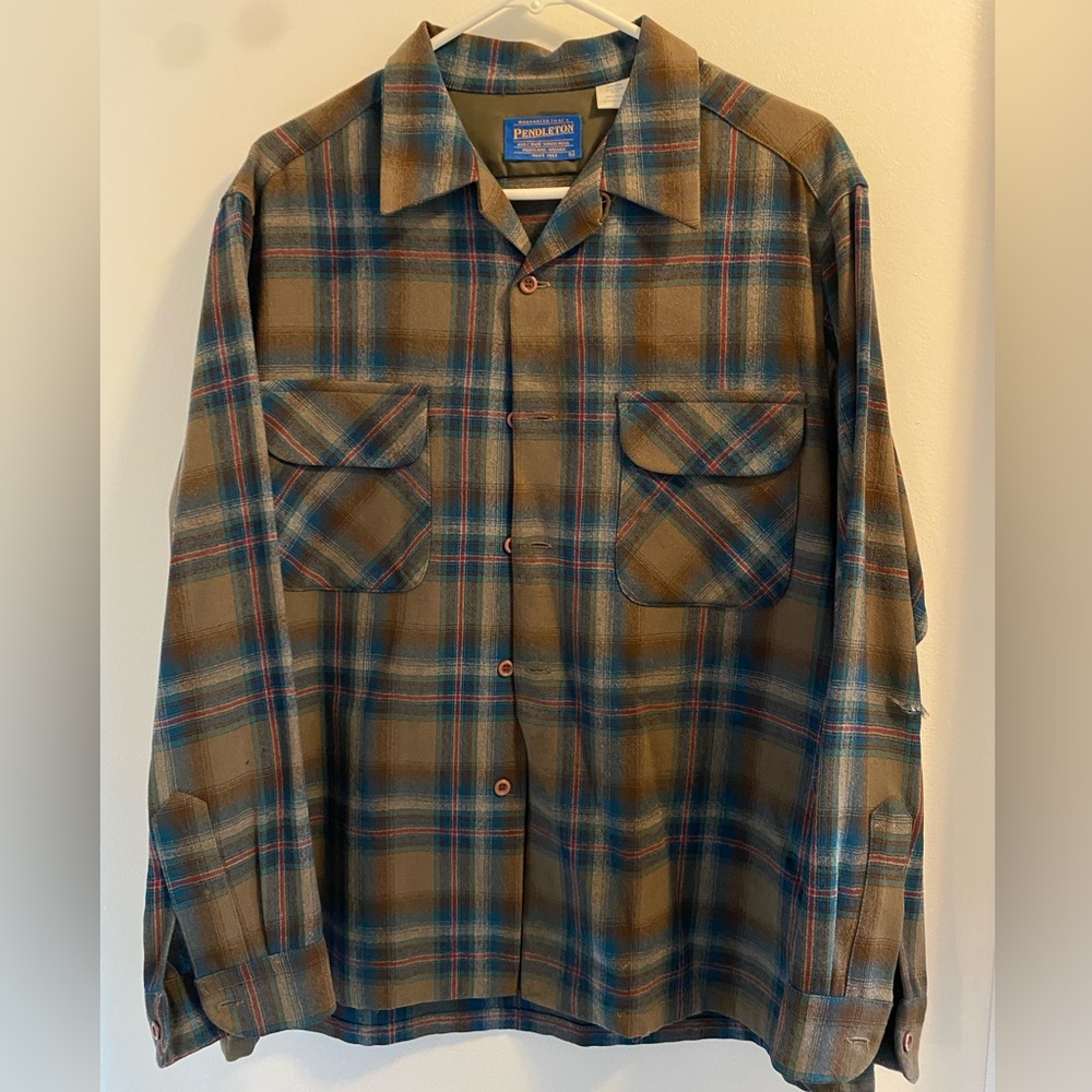 Pendleton LARGE 100% virgin wool flannel shirt